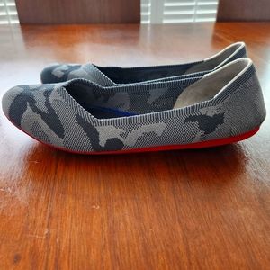 Rothys ballet flats, grey/black camo print, size 11